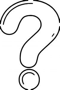 Question Mark Coloring Page Sketch Coloring Page