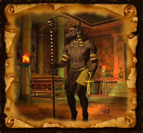 anubis der ägyptische gott der toten und mumien fabelwesen fantasy fantasie bilder