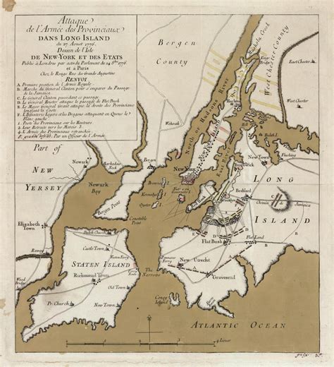 Battle Of Long Island Map Maping Resources