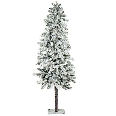 Pre Lit Artificial Snow Effect Alpine Tree From Marks And Spencer Best