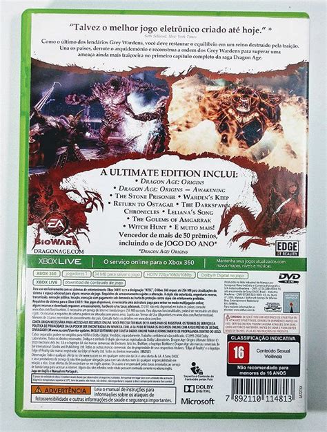 Dragon Age Origins Ultimate Edition Xbox 360 Sebo Dos Games Games