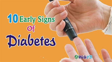 10 Early Signs Of Diabetes