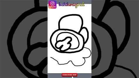 Drawing DEAD BODY among us - YouTube