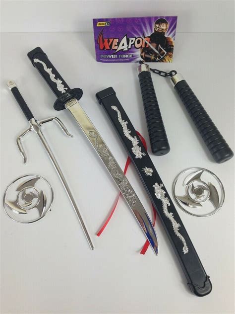 Kids Ninja Sword Toy Weapons Set Teenage Ninja Fancy Dress Party 100