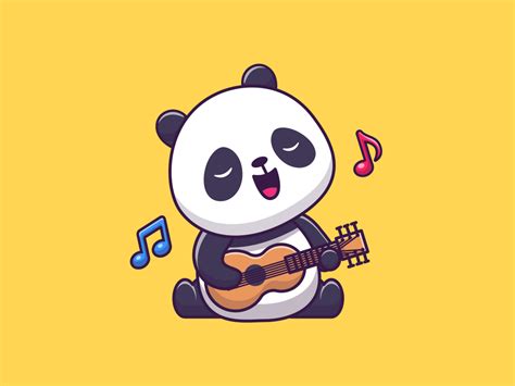 Baby Panda 🐼🍉🎮🎸 In 2021 Cute Panda Cartoon Cute Panda Wallpaper