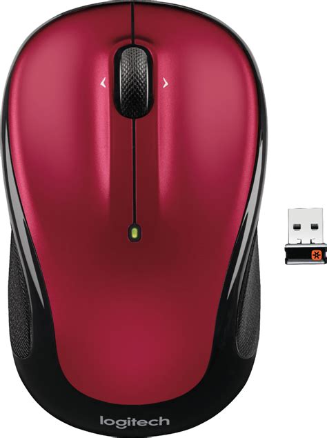 Logitech M325 Wireless Optical Mouse Red 910 002651 Best Buy