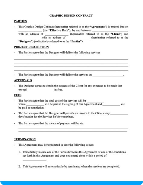 Graphic Design Contract Templates