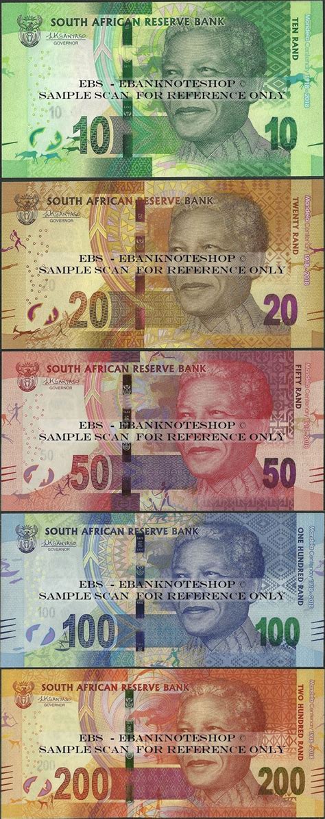 Ebanknoteshop South Africab772 B77610 200 Rands2018