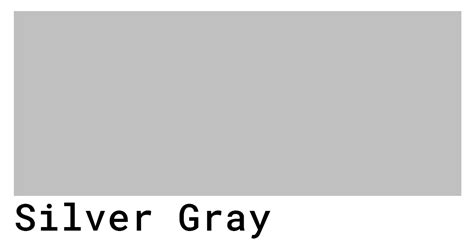 Silver Gray Color Codes The Hex Rgb And Cmyk Values That You Need