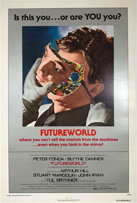 Futureworld Original Theater Used 1976 American Movie Poster