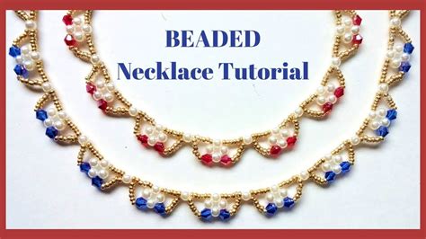 Beading Jewelry Tutorial How To Make Beaded Necklace Youtube