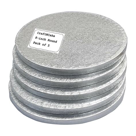 Bulk 5 Pack Cake Boards Round Square Silver Drum Board 12mm Thick Uk
