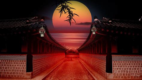 Japanese garden (kyoto) hd desktop wallpaper : Japanese Sunset Wallpapers - Top Free Japanese Sunset ...