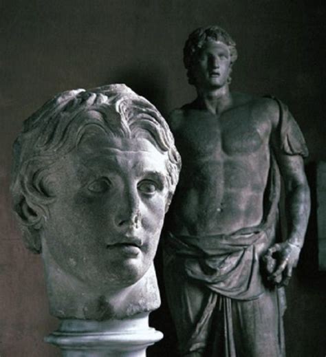 Aléxandros Ho Mégas Statue And Bust Of Alexander The Great In The