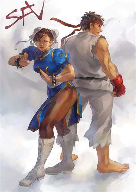 Chun Li And Ryu By Crunchynougat On Deviantart