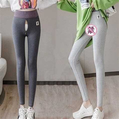 outdoor sex pants for women clothes tear away zipper cotton casual lagging trousers hot sexy