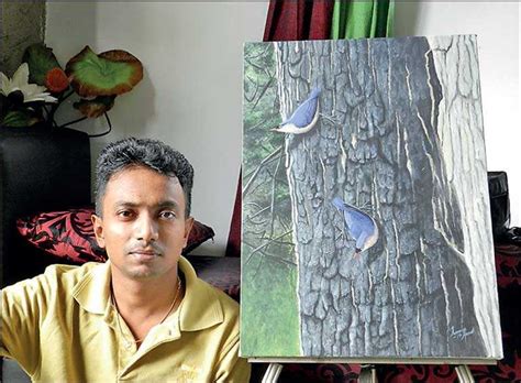 Sri Lankan Artist Becomes Finalist In International Wildlife Art