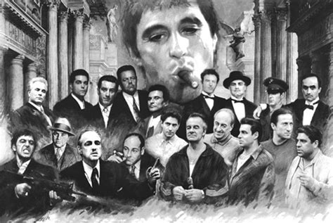 Scarface Soprano Godfather Good Fellas Mafia Collage Poster Etsy