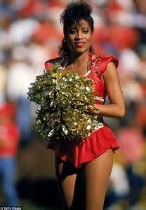 History Of Nfl Cheerleader Uniforms And Their Hairstyles Daily Mail