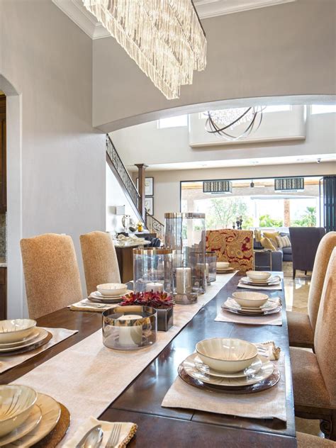 As Seen On Hgtvs Property Brothers At Home Luxe Dining Room Neutral