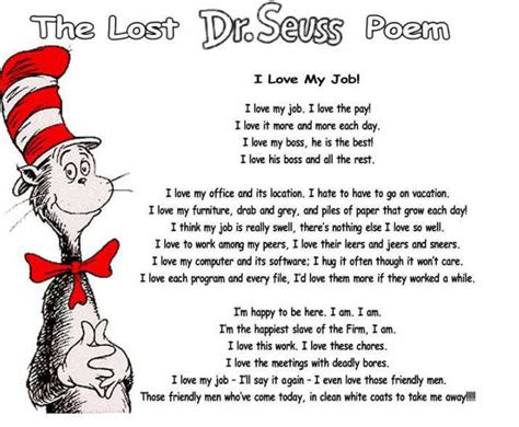 The Lost Dr Seuss Poem ﻿﻿by Dr Seuss Sarahs Thoughts