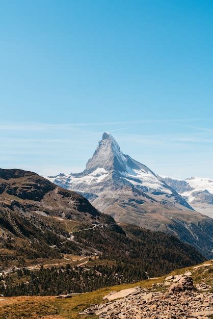 Premium Photo Views Of The Matterhorn Peak In Zermatt Switzerland