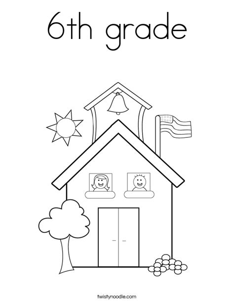 Download and print these 6th grade coloring pages for free. 6th grade Coloring Page - Twisty Noodle