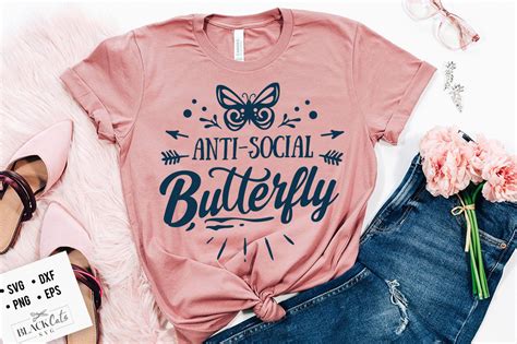 Anti-social Butterfly SVG