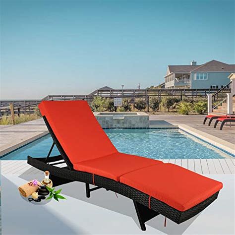 Buy Leaptime Outdoor Chaise Lounge Rattan Chairs Patio Lounger Garden