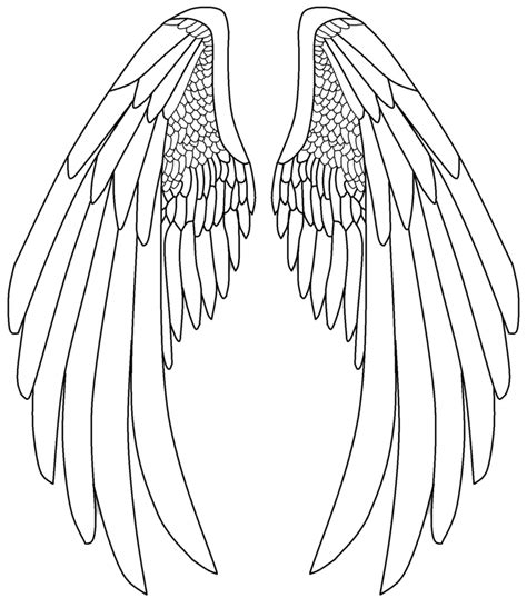 Easy Angel Wings Drawing At Getdrawings Free Download