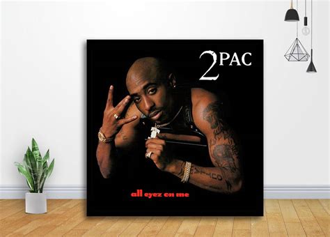 Tupac Shakur 2pac Music Album Cover Art Poster Canvas Print