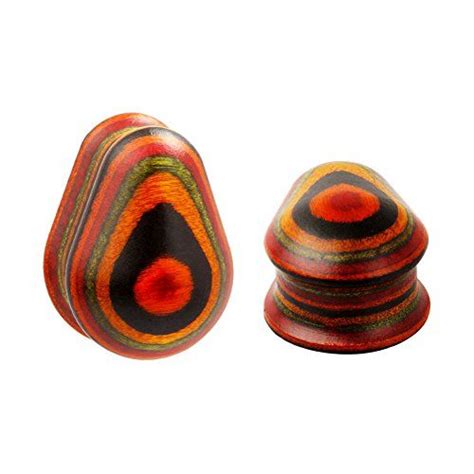 If patients encounter any of these problems, or if their symptoms persist or worsen. KUBOOZ Fashion Water Drop Shape Wood Ear Plugs Piercing J ...