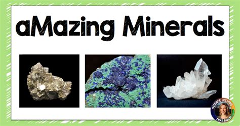 Mineral Teaching Resources Science Lessons That Rock