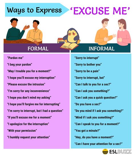 Ways To Express Excuse Me In English Say It Differently Eslbuzz
