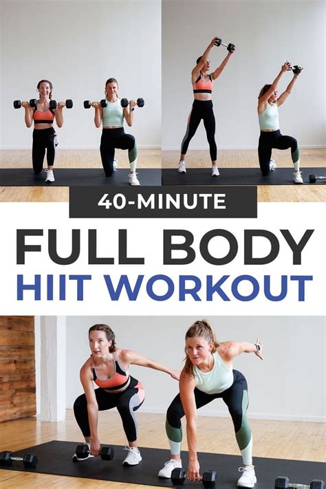Dumbbell Workout At Home Hitt Workout Full Body Hiit Workout Total Body Workouts Body Weight