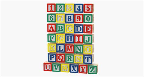 Kids will enjoy coloring, tracing, connecting the dots ,and … 3D wooden alphabet blocks set model - TurboSquid 1340525