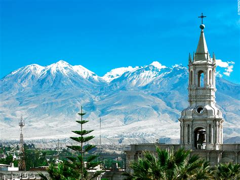 Arequipa Also Known As The White City Houses Imposing Mountains