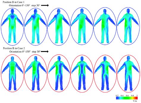 The Induced Electric Field In A Standing Human Body With Different