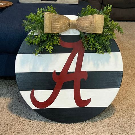 University Of Alabama Door Hanger Etsy