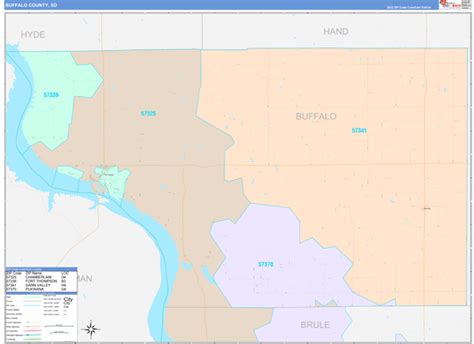 Digital Maps Of Buffalo County South Dakota