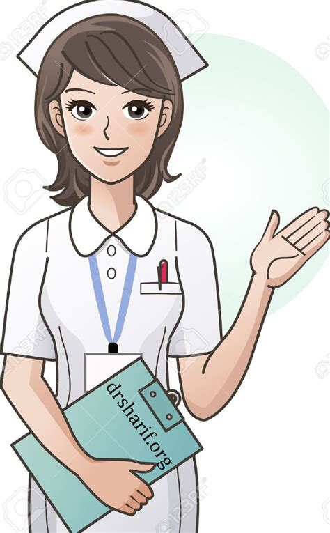 15117361 Young Nurse Guiding Information With The Hand Stock Vector