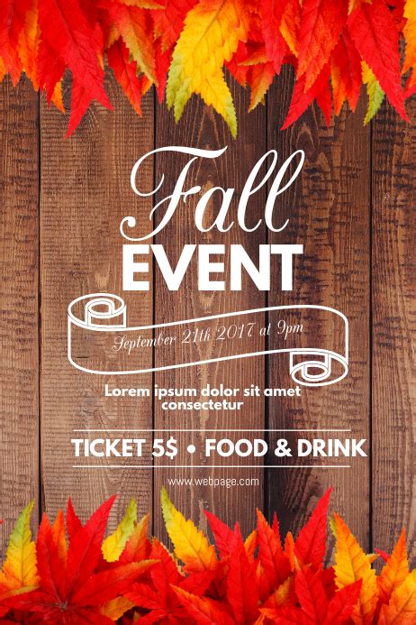 Copy Of Fall Event Flyer Template Postermywall