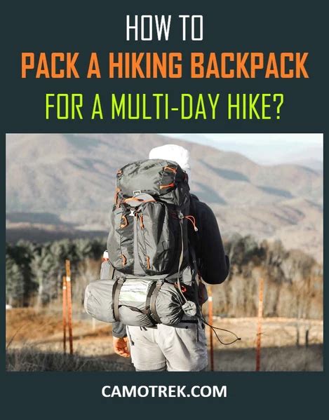 Wondering What To Bring On A Hiking Trip Packing For A Multi Day Hike