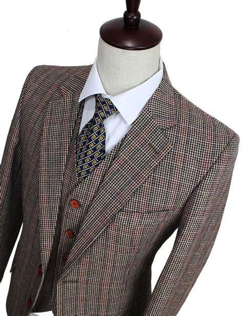 Classic fit essential wool notch lapel suit jacket. Aliexpress.com : Buy Wool Brown Classic Tweed custom made ...