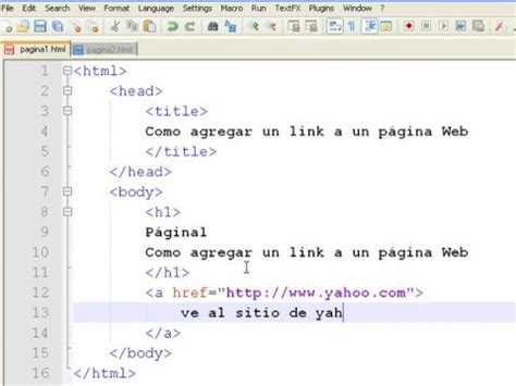 Cómo crear tu propia página web usando HTML Cómo agregar un enlace en