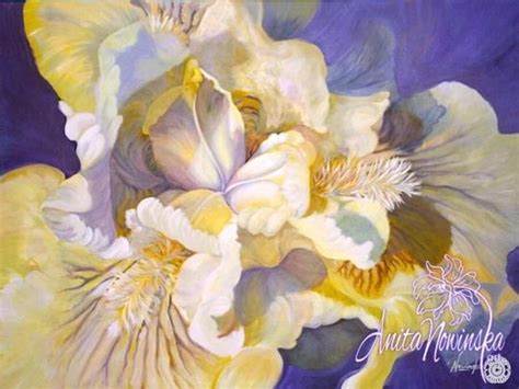 Truth Lies Within Iris Flower Painting In Oils Flower Painting