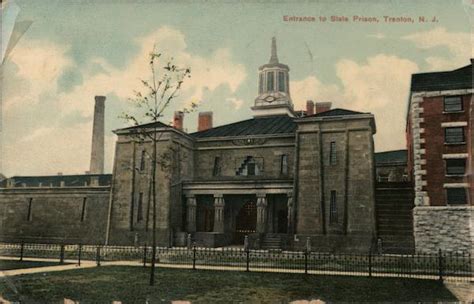 Entrance To State Prison Trenton Nj Postcard