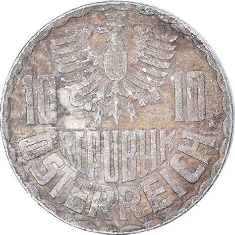 Coin Austria 10 Groschen 1976 European Coins
