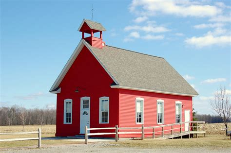 Mayville Mi Old Schoolhouse At The Mayville Museum Photo Picture