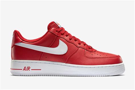 Nike Air Force 1 Low University Red White Sneaker Bar Detroit